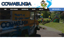 Tablet Screenshot of cowabungafoodtruck.com